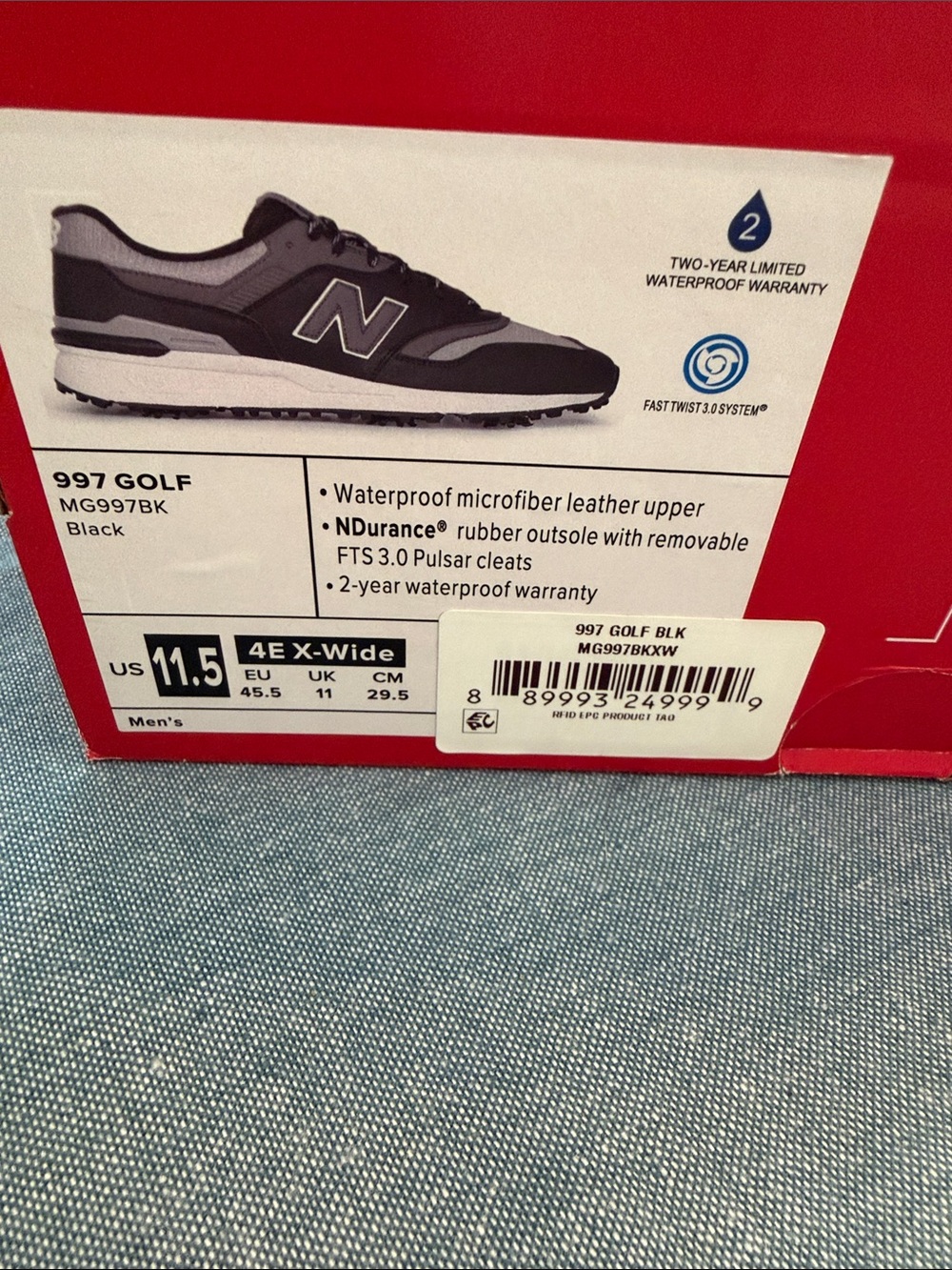 Men’s New Balance 997 Golf shoes-11 1/2 4E- - Picture 2 of 6